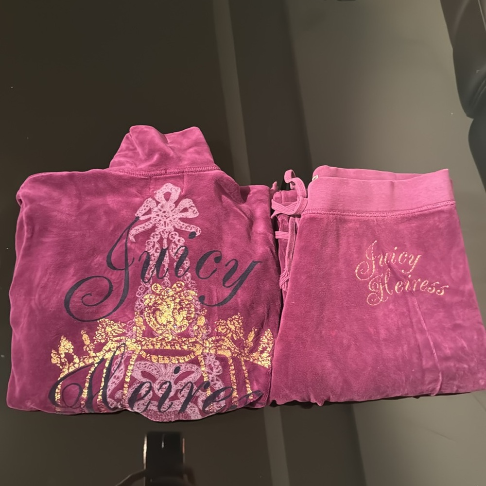 Juicy Couture Heiress Velour Tracksuit